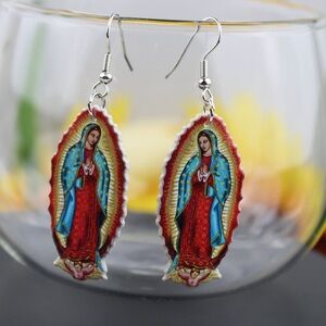 Our Lady of Guadalupe Dangle Earrings